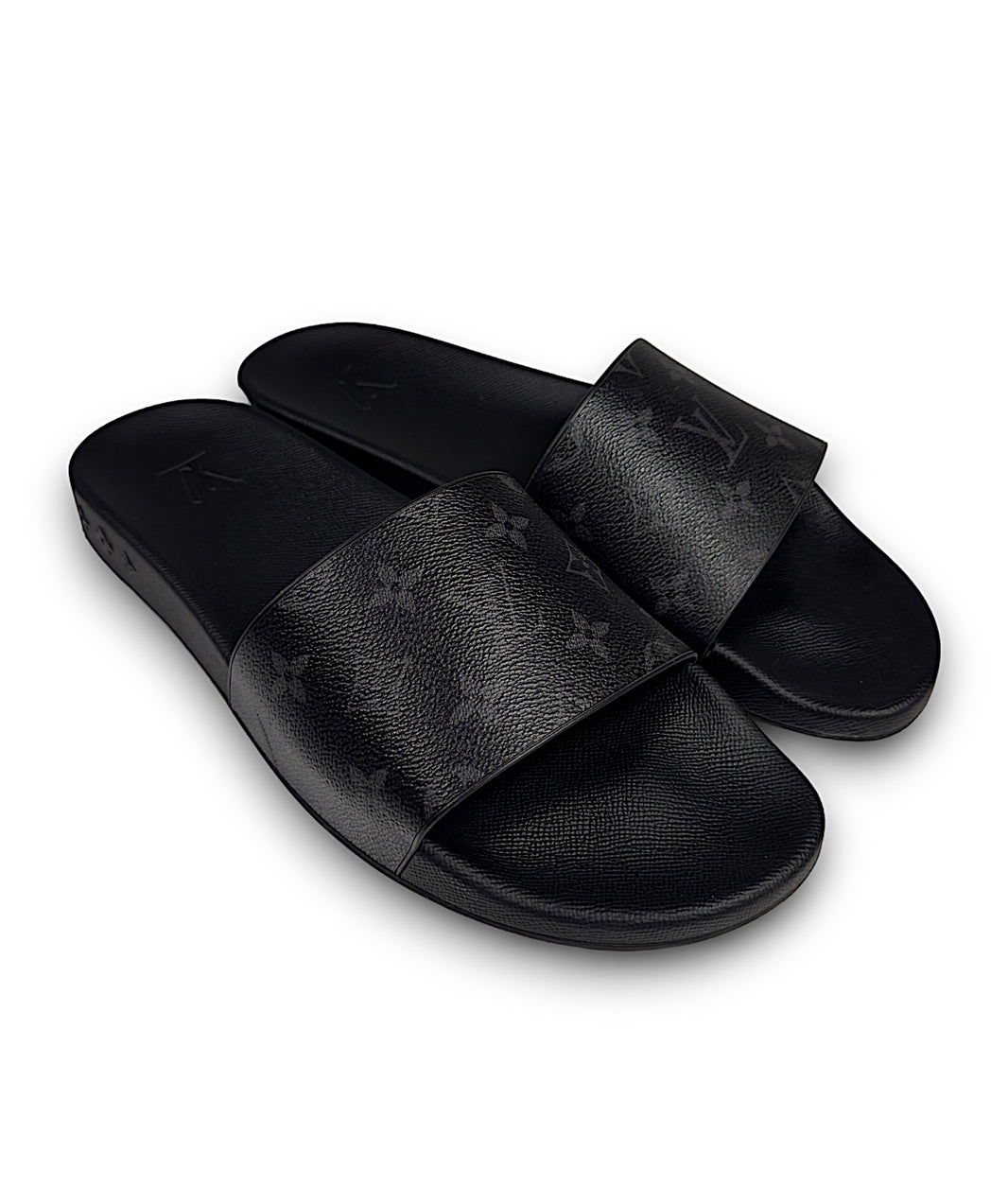 Louis Vuitton Waterfront Mule Monogram Slides Sterling Silver Hardware