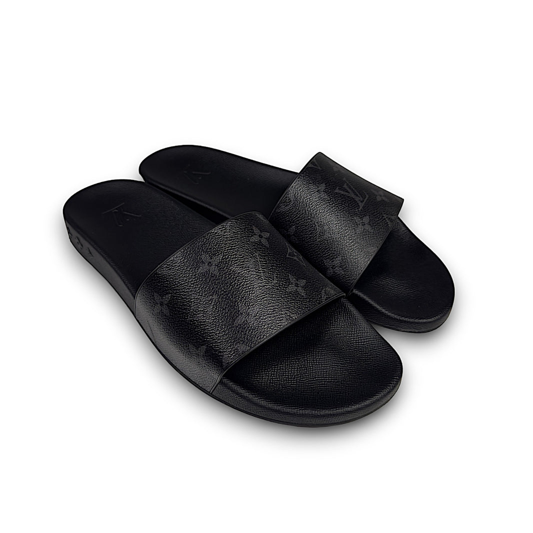 Louis Vuitton Waterfront Mule Monogram Slides Sterling Silver Hardware