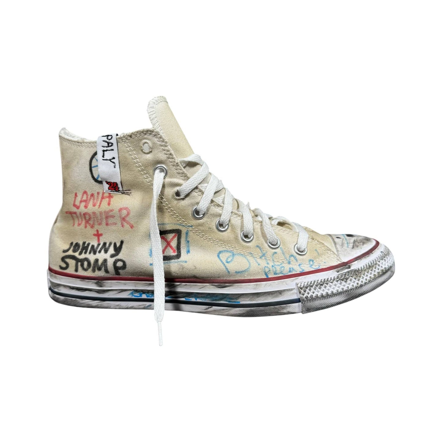 1/1 Art Basel Hand Drawn by James Franco Paly Converse Edition 1