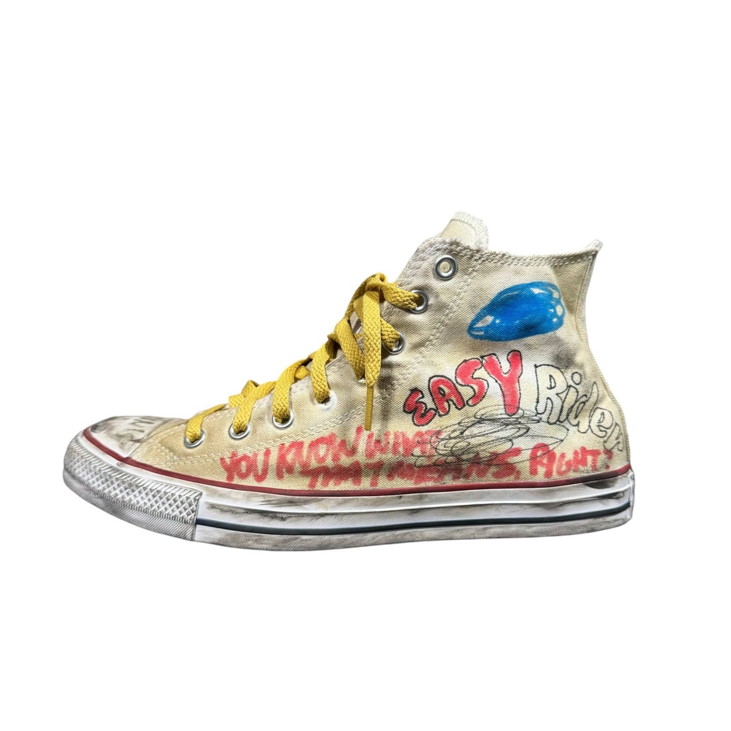 1/1 Art Basel Hand Drawn by James Franco Paly Converse Edition 1