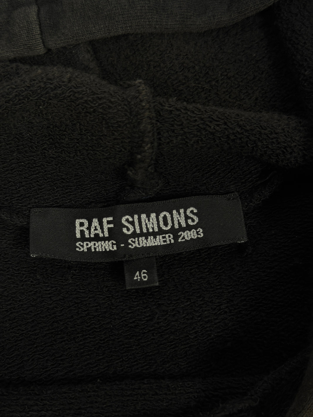 Consumed SS03 Raf Simons Archive Hoodie Spring Summer 2003