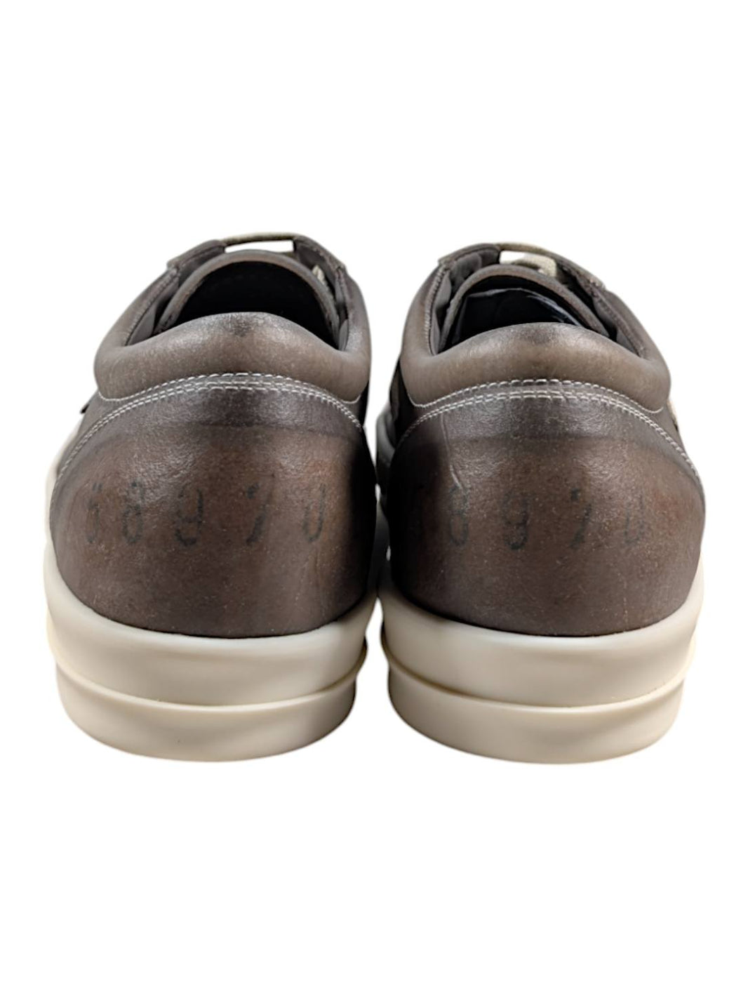 Rick Owens Vintage Sneaks Low Dust Brown - Transparent Authenticated Designer