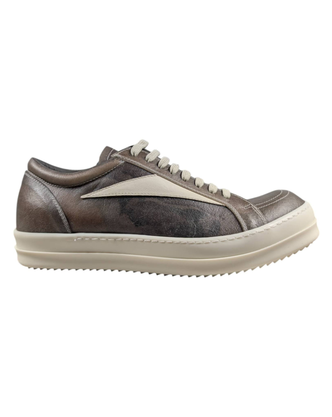Rick Owens Vintage Sneaks Low Dust Brown - Transparent Authentic Shoes