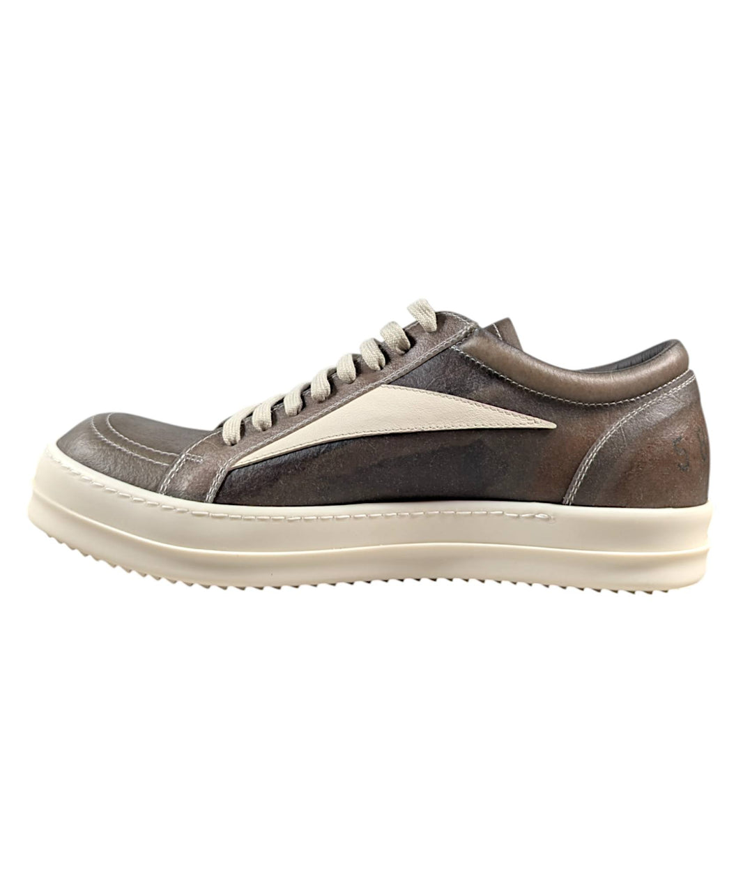 Rick Owens Vintage Sneaks Low Dust Brown - Transparent Sterling Silver Hardware