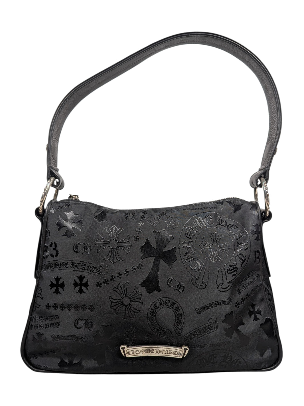 chrome hearts stencil chicken nugget dagger bag nylon leather tote collectible luxury