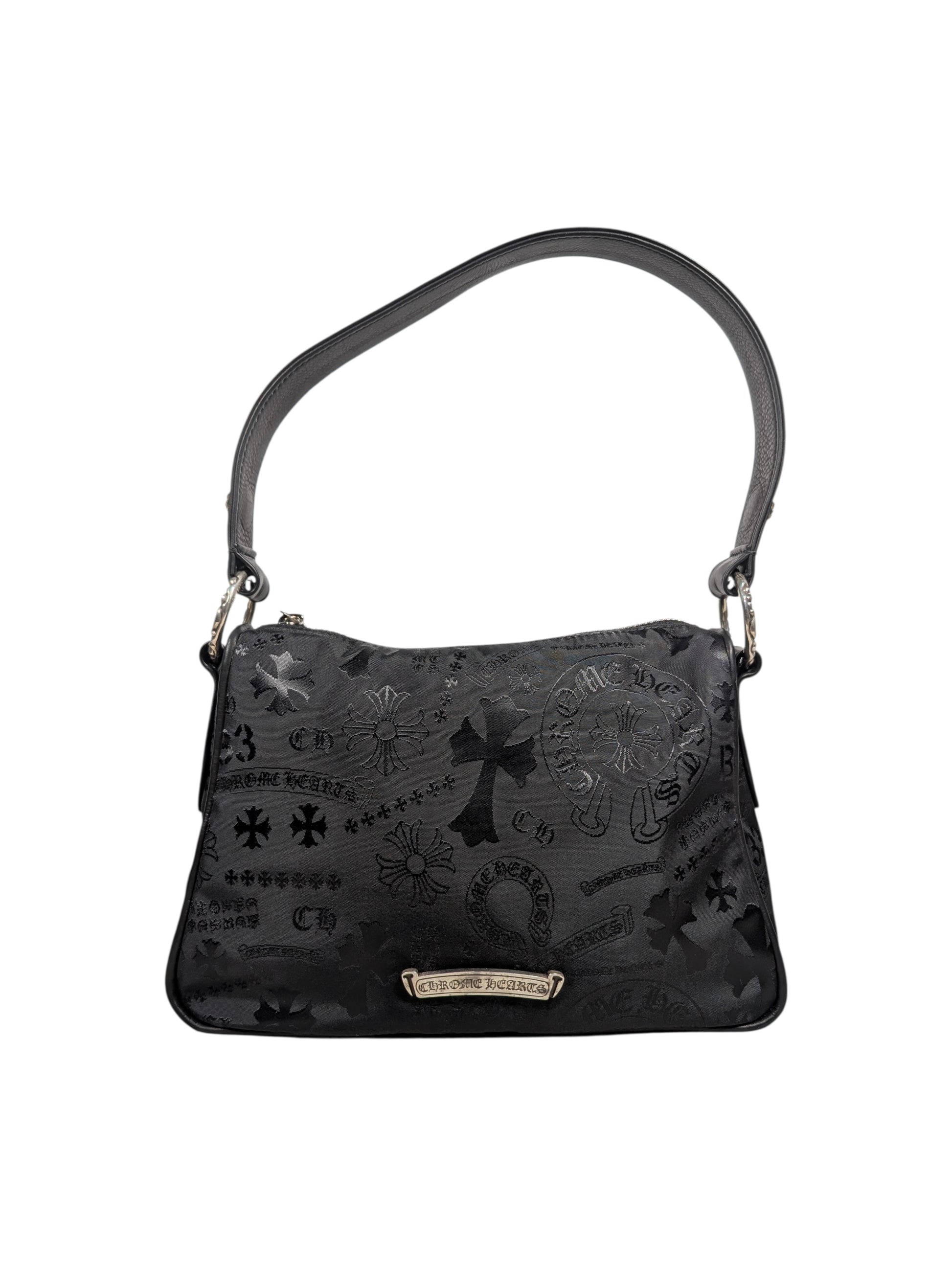 chrome hearts stencil chicken nugget dagger bag nylon leather tote collectible luxury