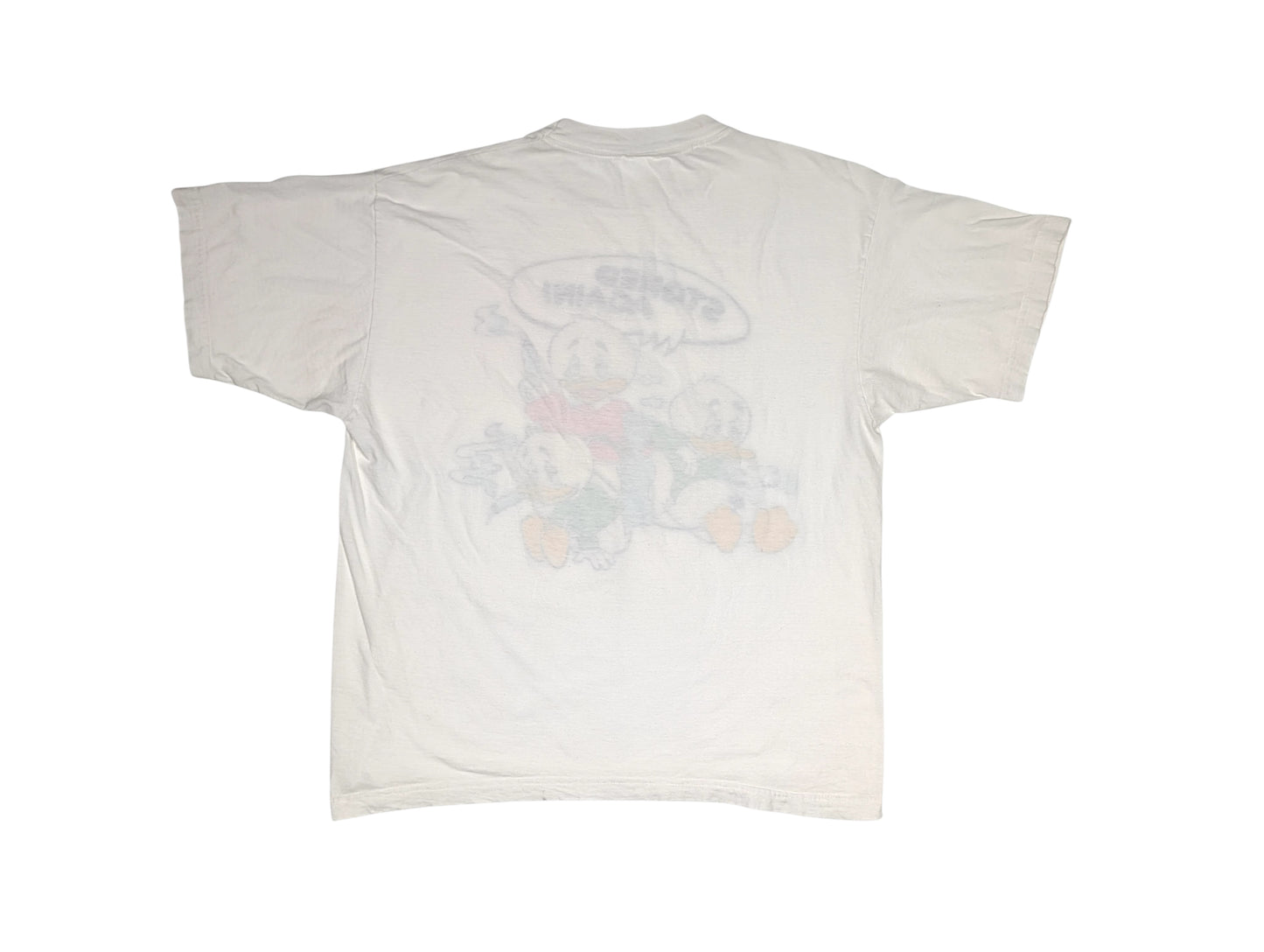 90s “Stoned Again” Cartoon Weed T-Shirt White