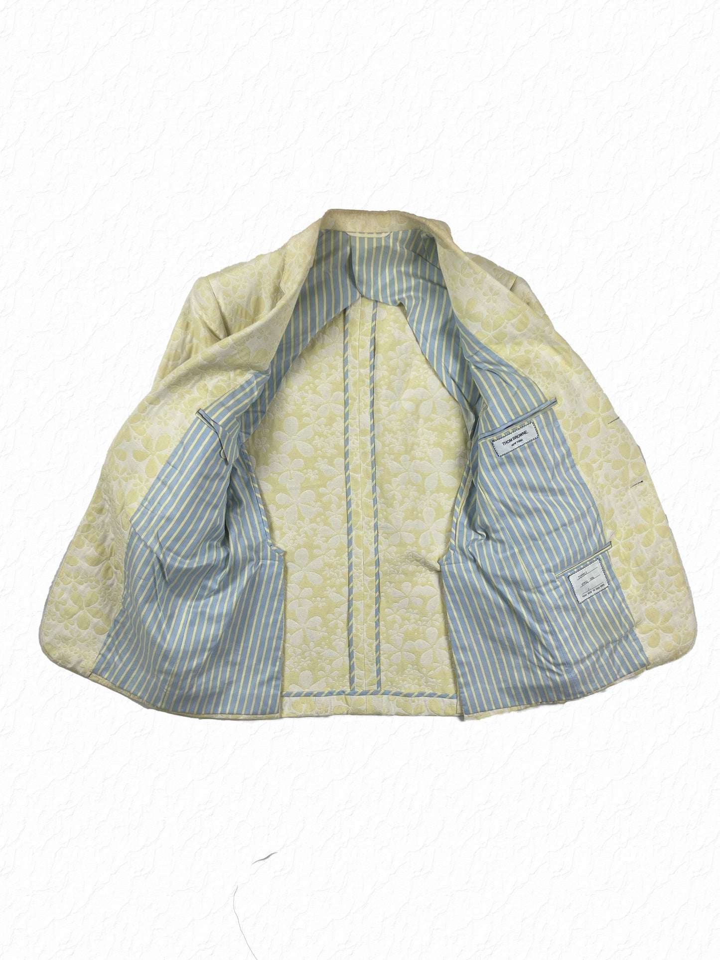 Archival Thom Browne floral jacquard cotton sport coat Spring 2006