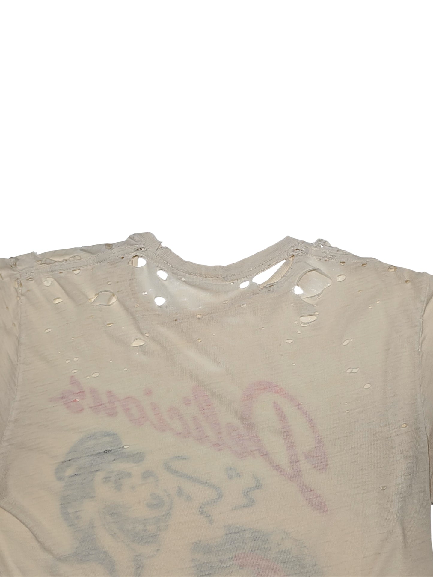 Original 80s Distressed Delicious Vinyl Logo Faded T-Shirt