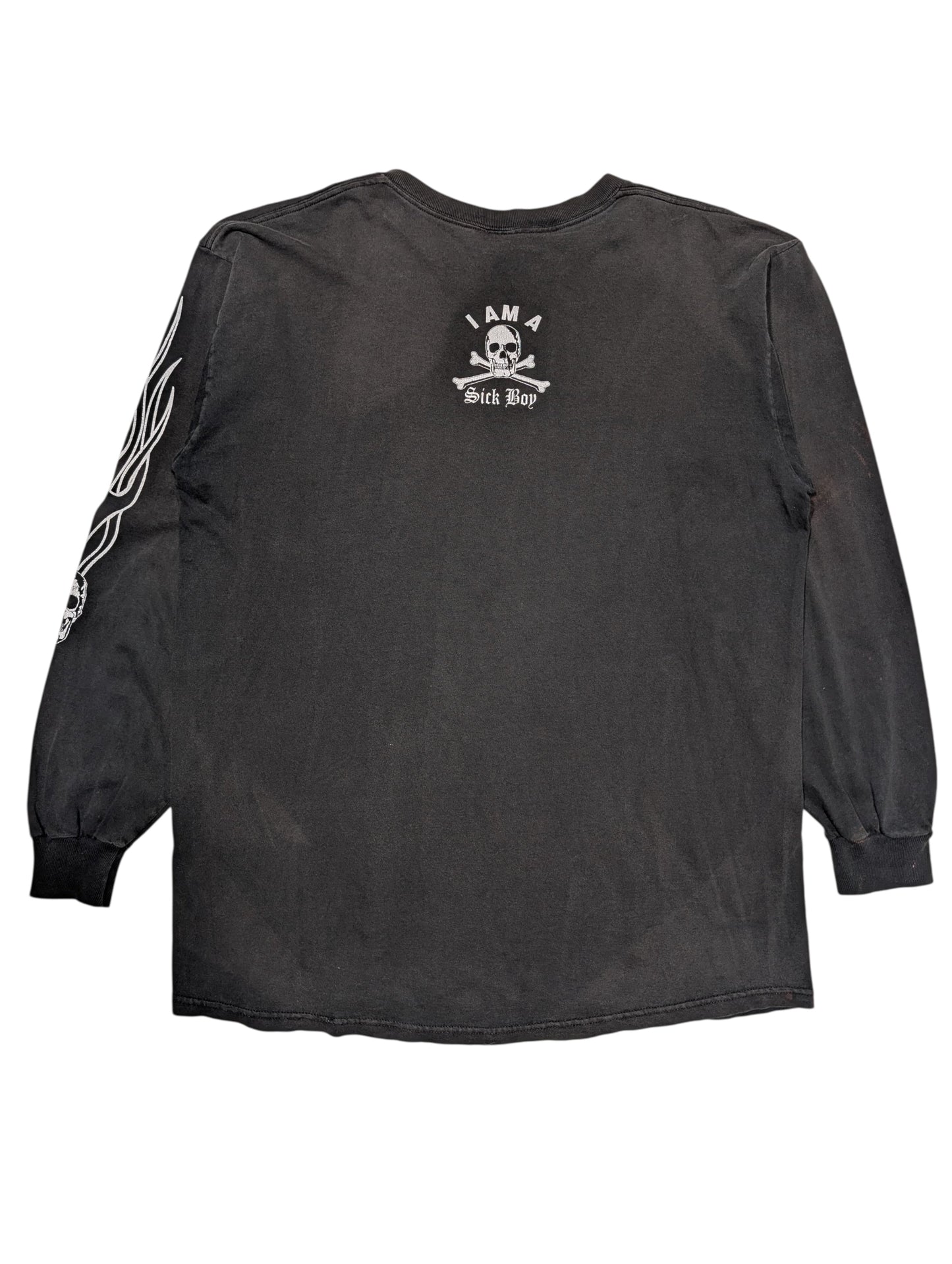 90s Vintage Sick Boy Motorcycles Long Sleeve T-Shirt
