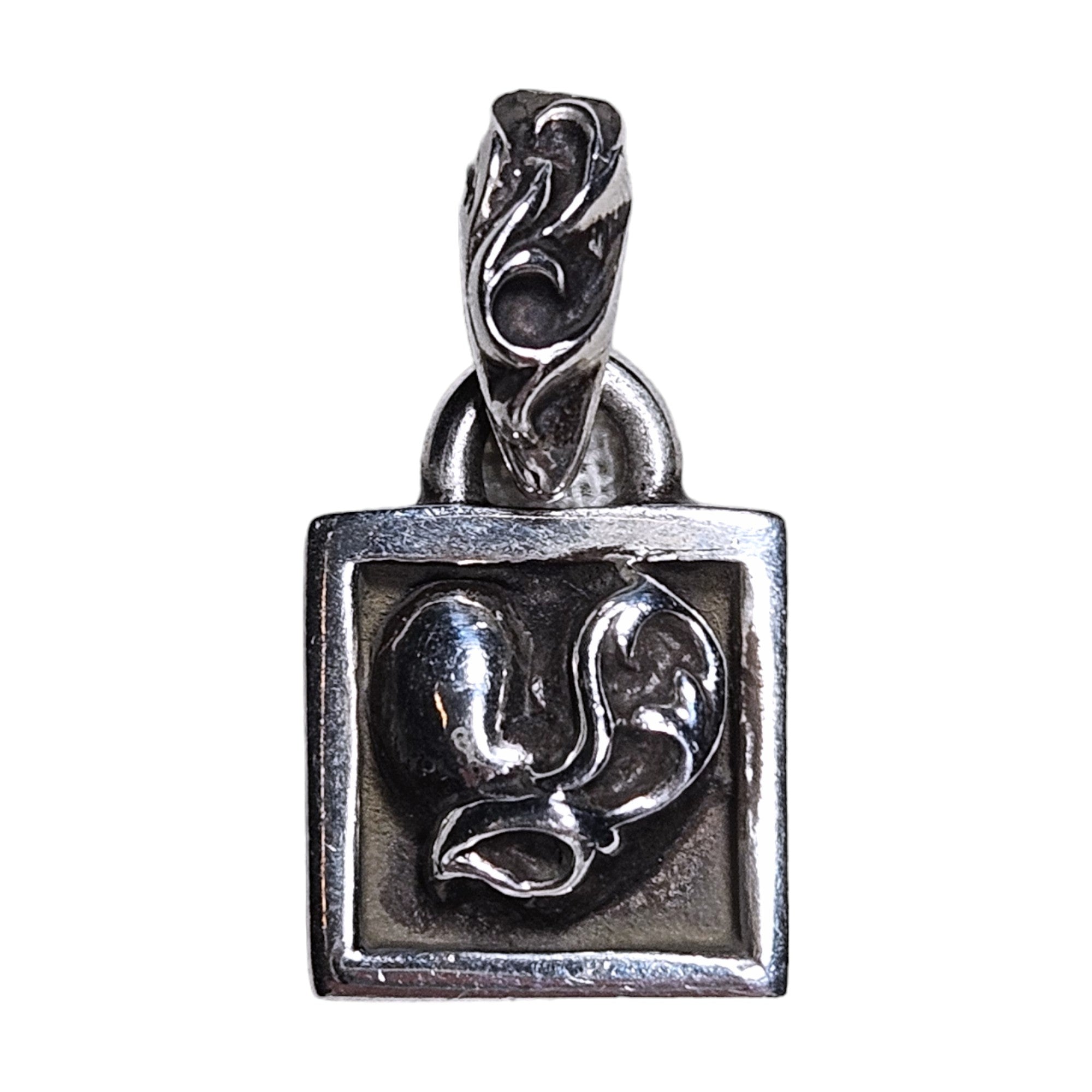 Chrome Hearts Framed Heart Pendant Charm Authentic Necklaces