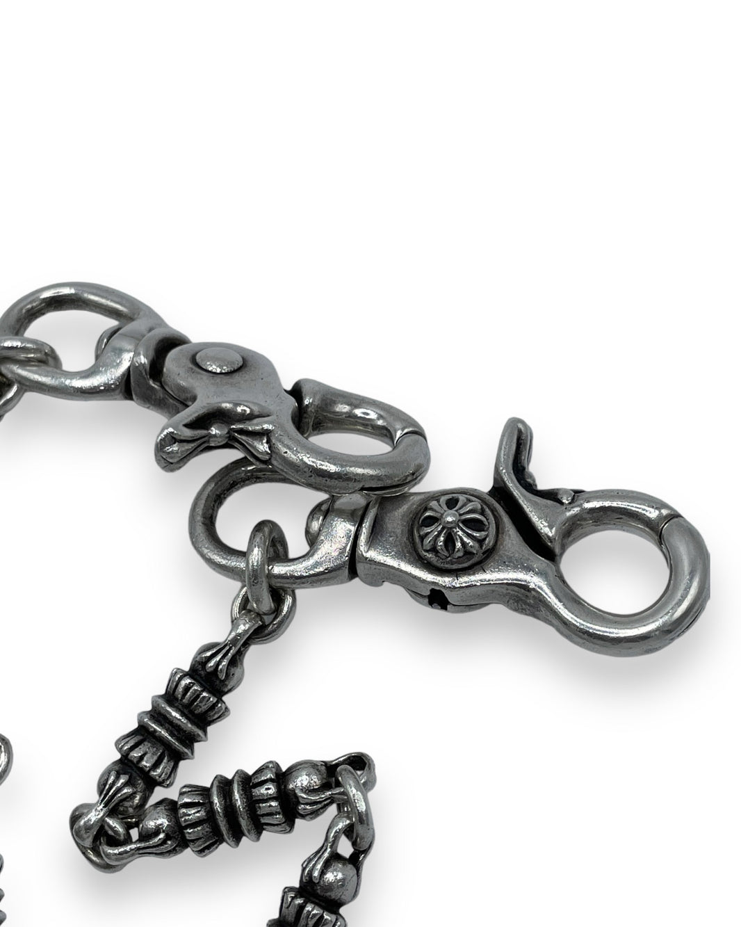 Chrome Hearts Vintage Barrel Link Wallet Chain Authenticated Designer