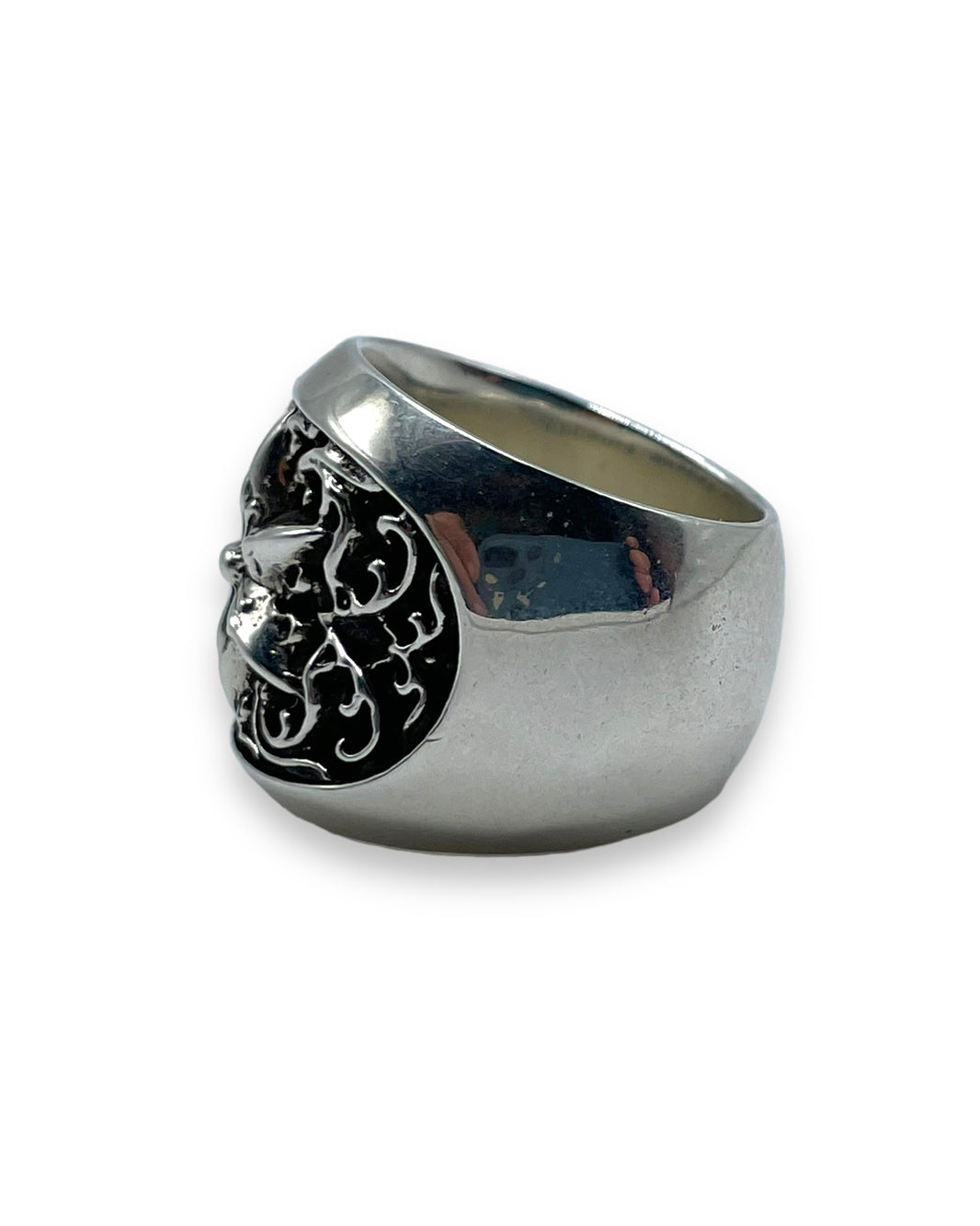Chrome Hearts Oval Star Ring (9) Sterling Silver Hardware