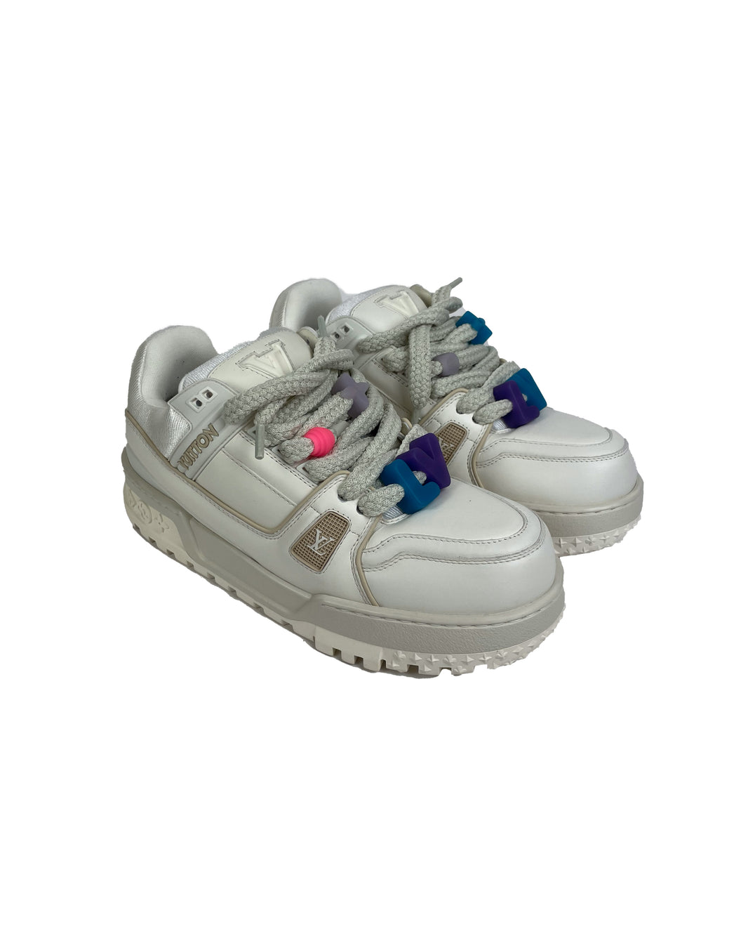 Louis Vuitton White Trainer Maxi Sneaker Verified YP Collective