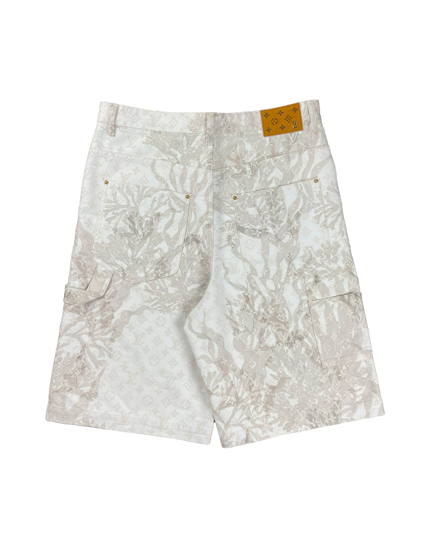 Aquagarden Bermuda Carpenter Monogram Denim Shorts