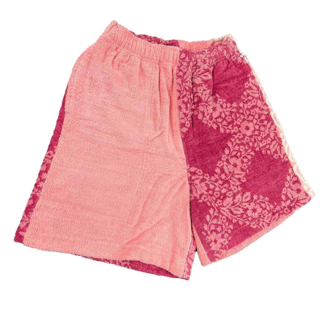 BODE Vintage 60s Duo Towel Shorts Floral Wine 1/1 Verified YP Collective