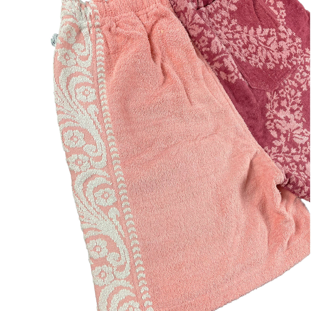 BODE Vintage 60s Duo Towel Shorts Floral Wine 1/1 Archival