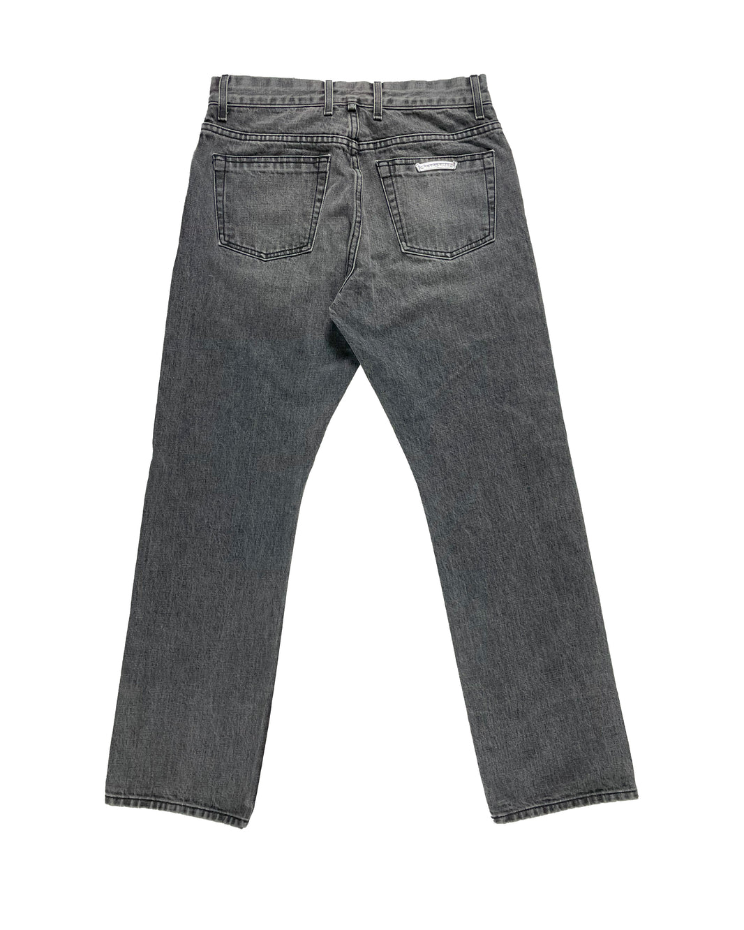 Chrome Hearts Grey Wash Fleur Knee Denim 'Boyscout' Jeans Verified YP Collective