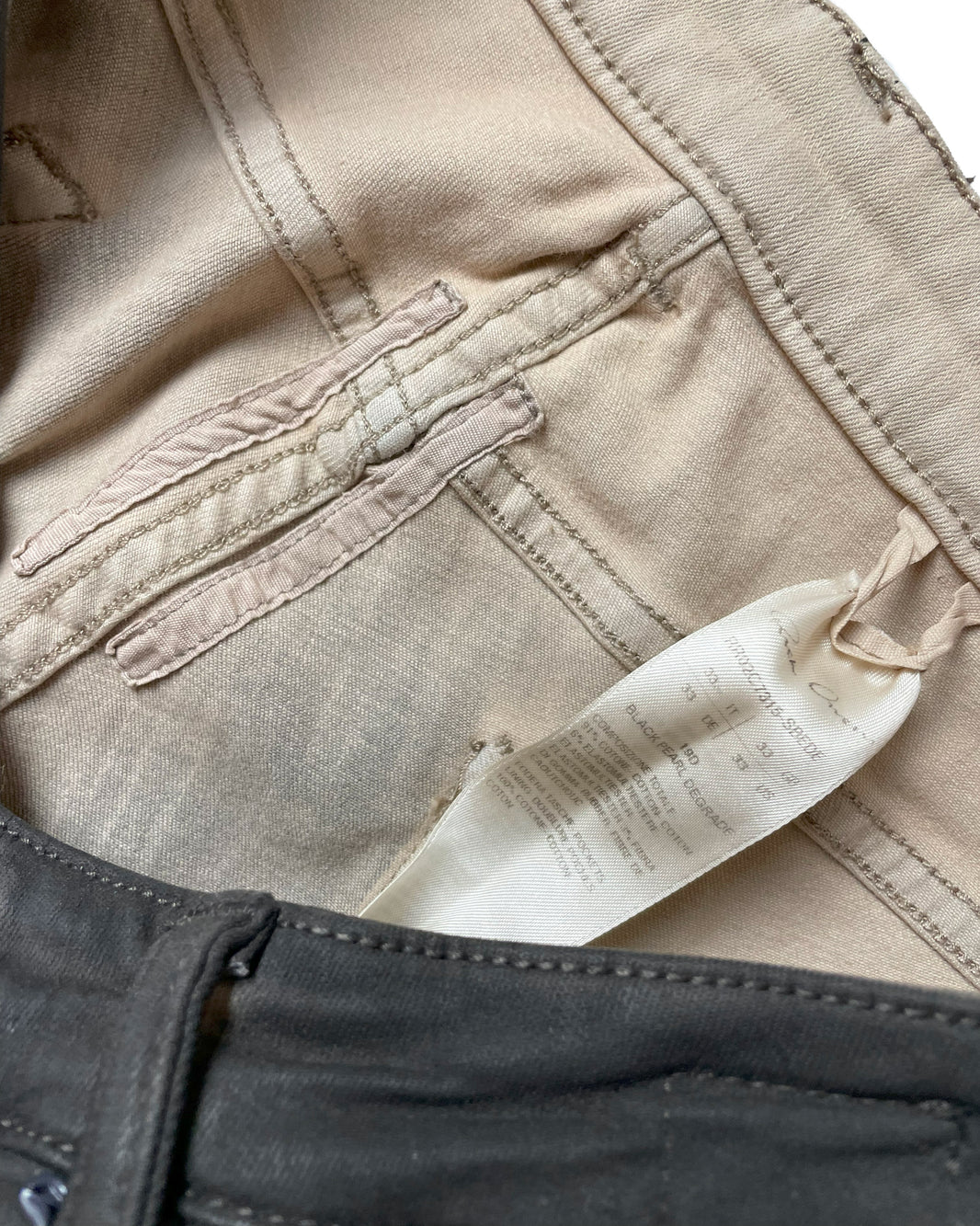 Rick Owens Runway Bias Bootcut Denim - Degrade Black/Pearl Verified YP Collective