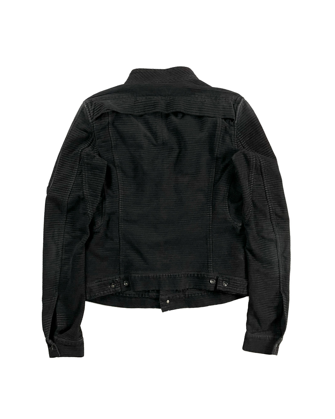 Rick Owens Archive Grosgrain Corduroy Prisoner Jacket Sterling Silver Hardware