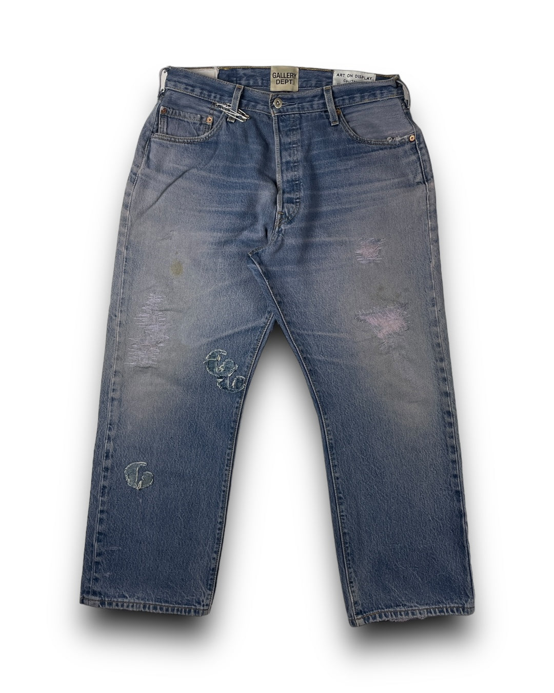 1/1 Custom Distressed Violet G-Patch Denim