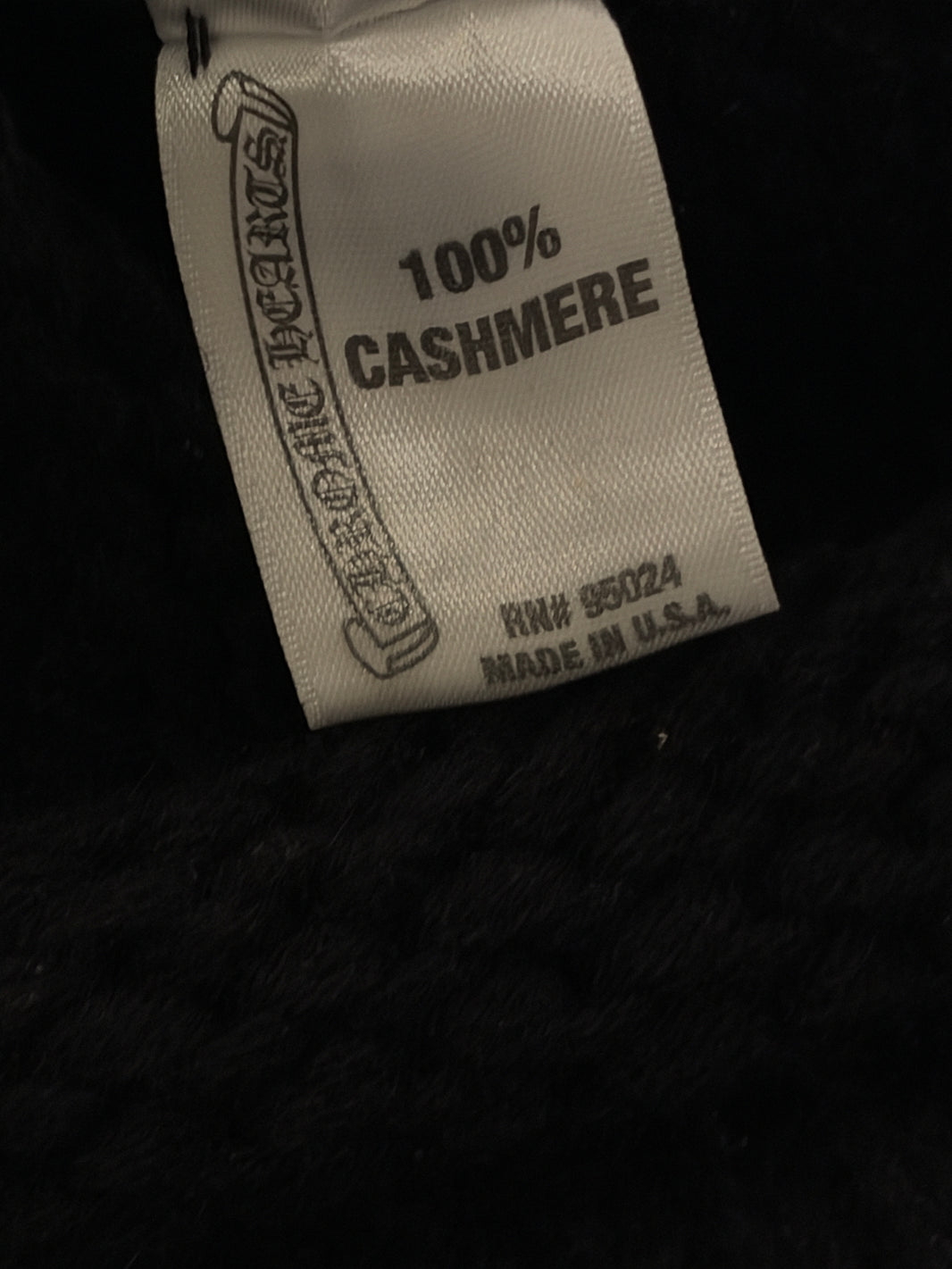 Vintage Silver Cross Patch Beanie
