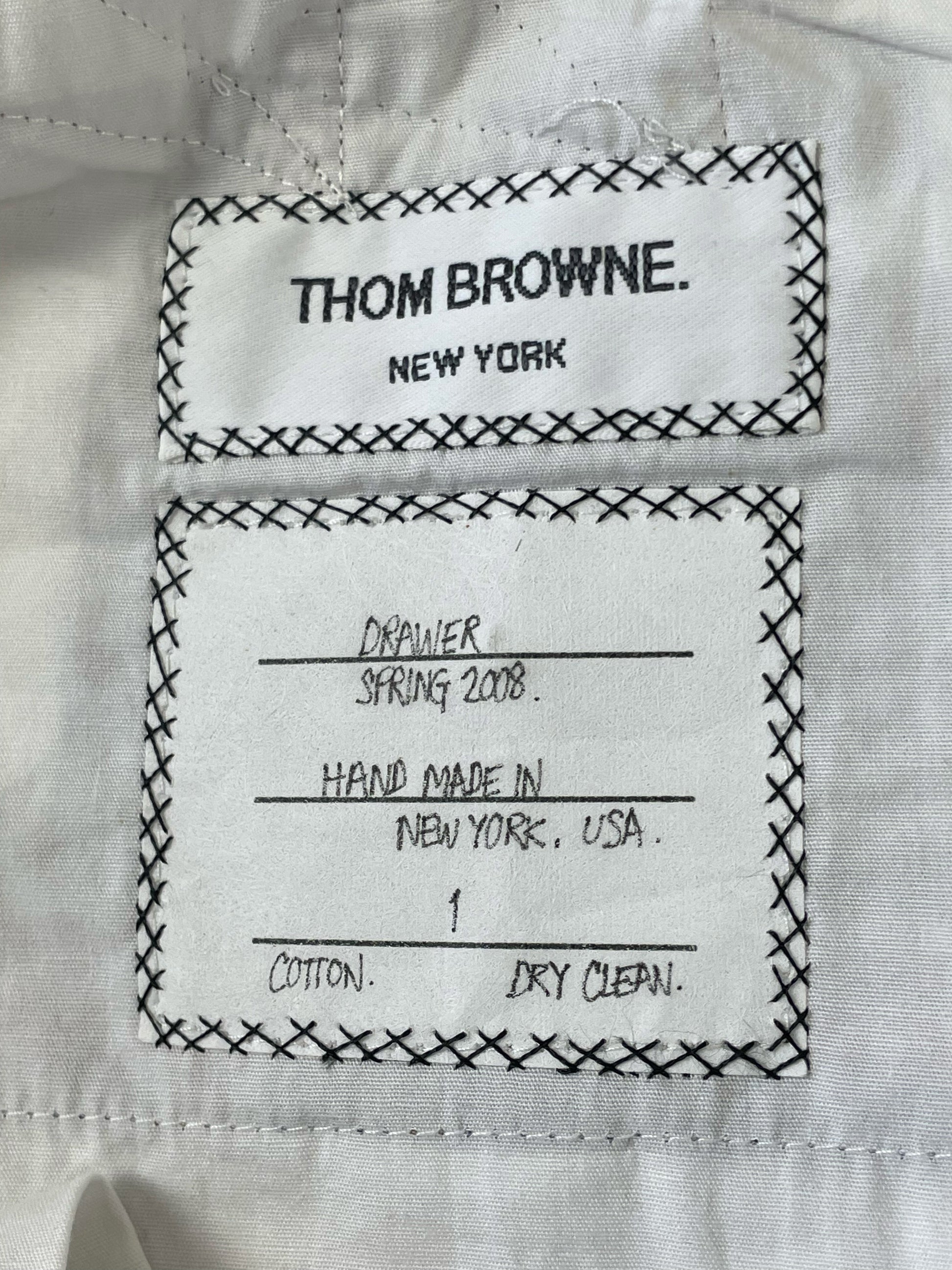 Handmade New York Thom Browne Cotton Madras Plaid Pants