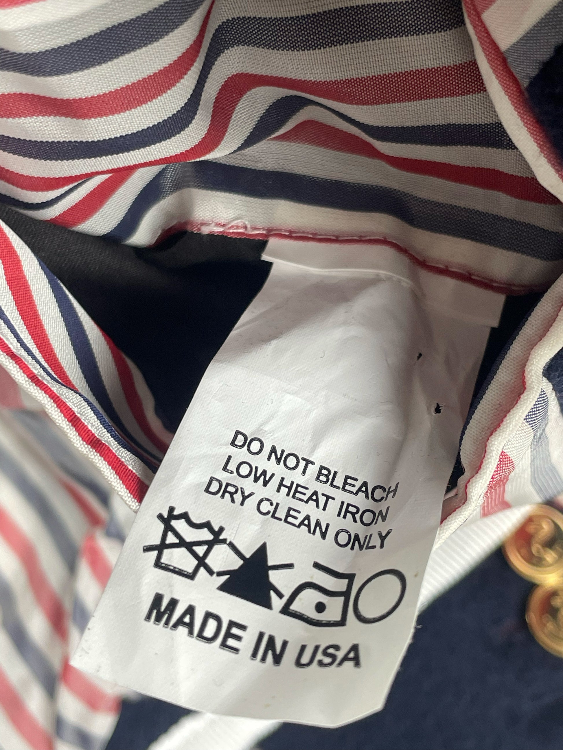 Made in USA Thom Browne Big Argyle knit blazer