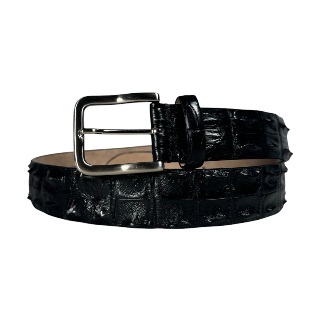 AMAL Bone Crocodile Belt Authenticated Designer