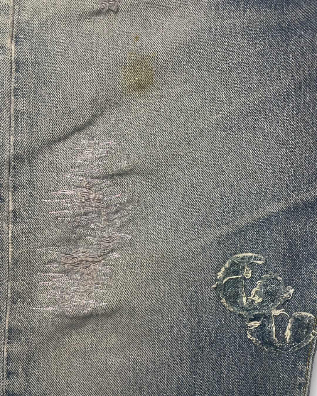 1/1 Custom Distressed Violet G-Patch Denim