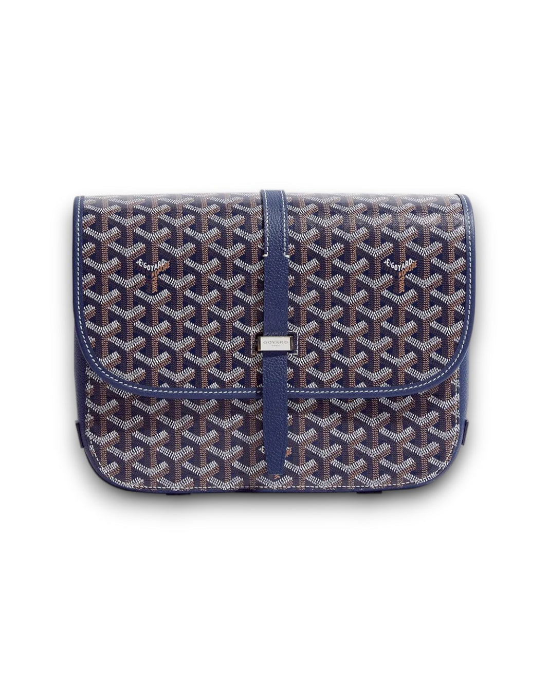 Goyard Belvedere MM Messenger Bag Sterling Silver Hardware