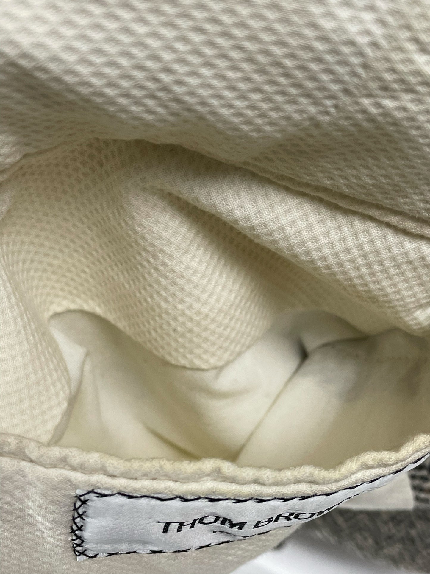 Fall 2005 Thom Browne herringbone wool sport coat interior
