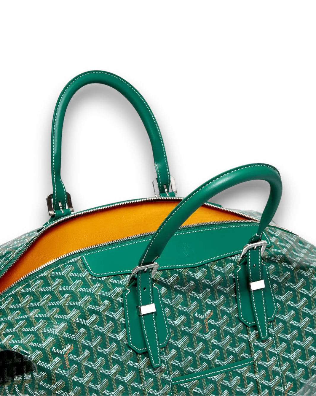 Goyard Bowling 45 Duffle Bag Sterling Silver Hardware