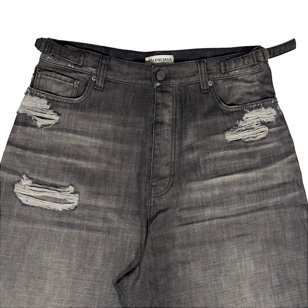 Balenciaga Destroyed Large Skater Jeans SS22 Verified YP Collective