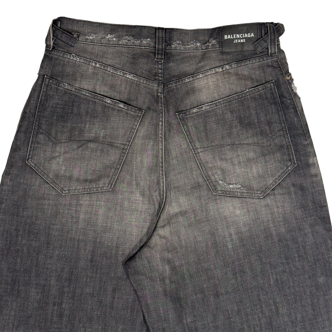 Balenciaga Destroyed Large Skater Jeans SS22 Archival