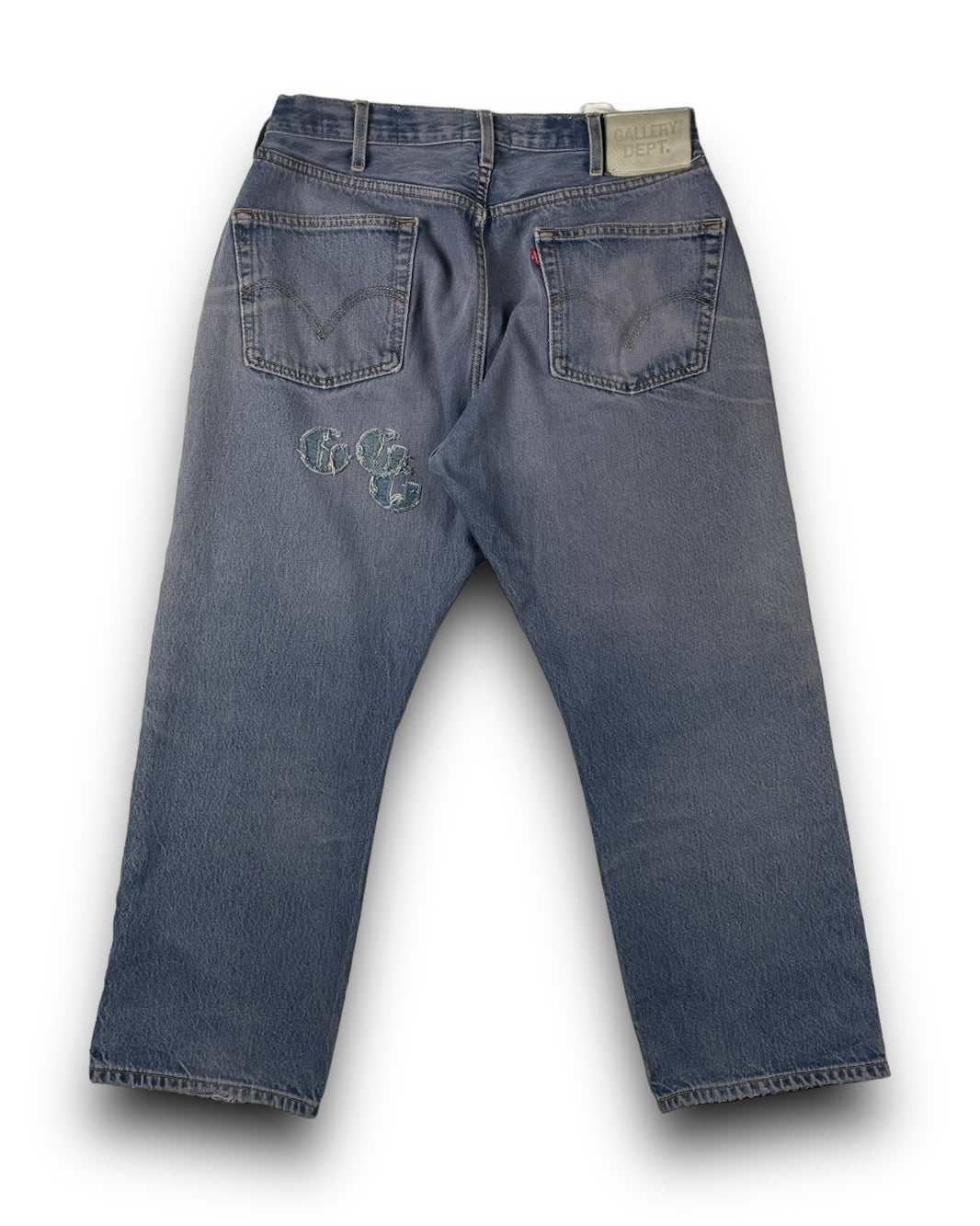 Gallery Dept. 1/1 Custom Distressed Violet G-Patch Denim Sterling Silver Hardware