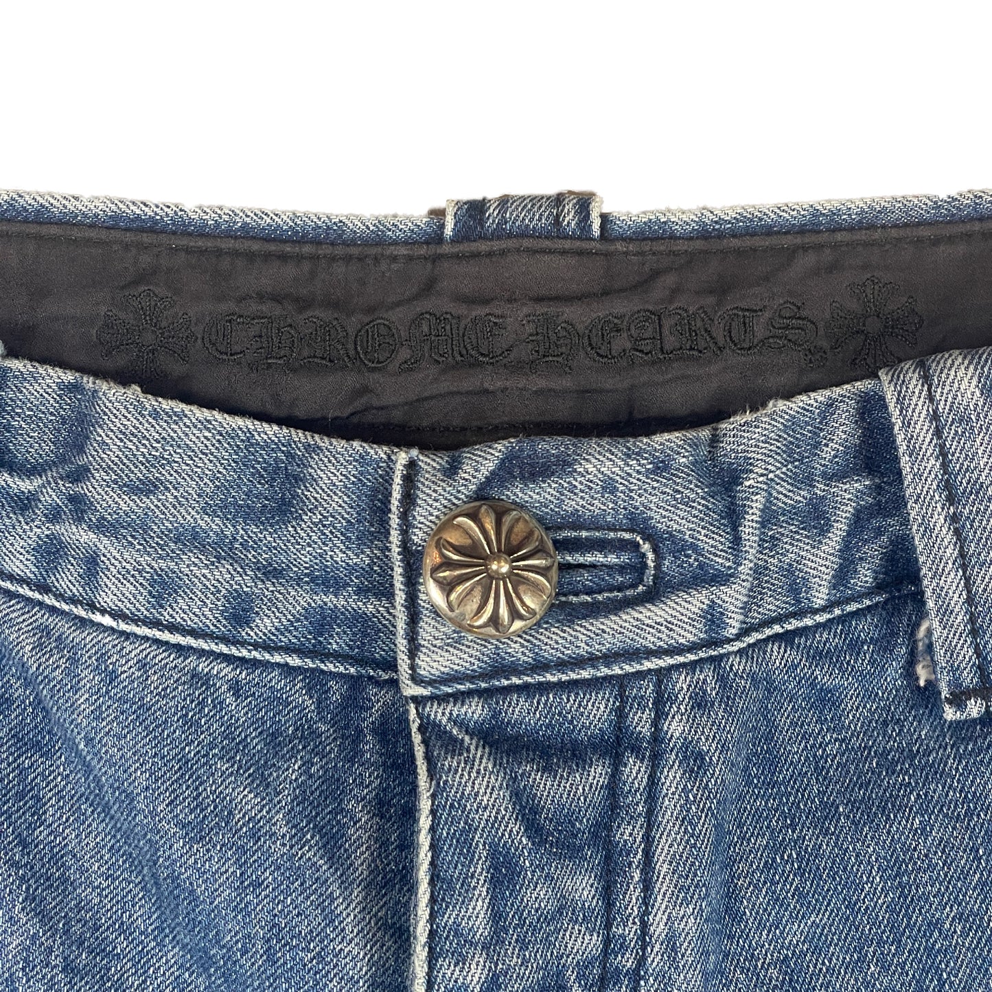 Blue Denim Carpenter Double Knee Shorts