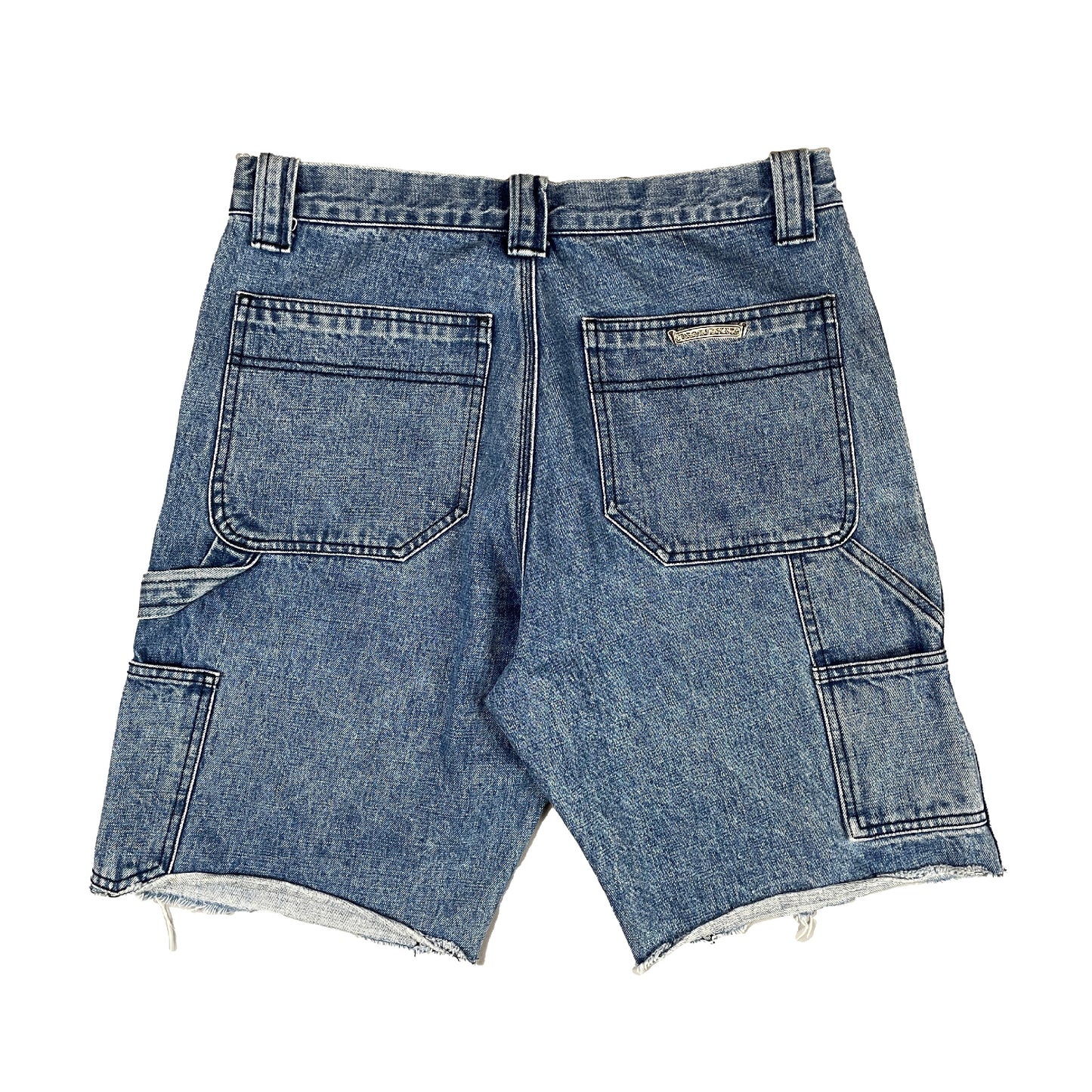 Blue Denim Carpenter Double Knee Shorts