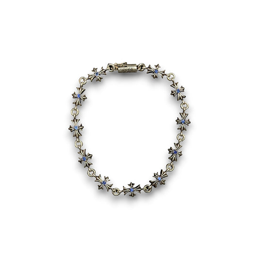 Chrome Hearts Blue Sapphire Tiny E Bracelet Authentic Bracelets