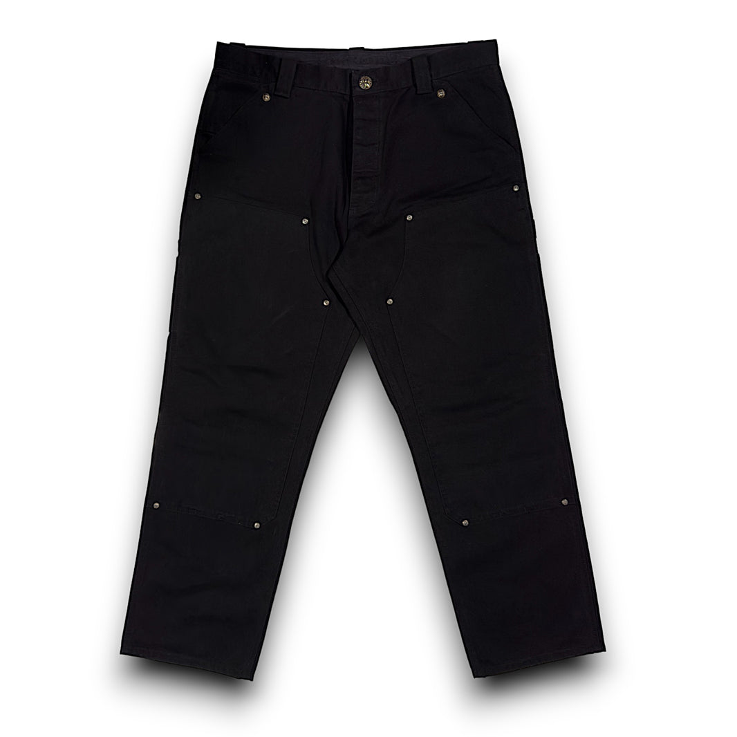 Black Double Knee Carpenter Jeans