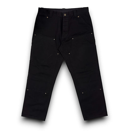 Chrome Hearts Black Double Knee Carpenter Jeans Authentic Jeans