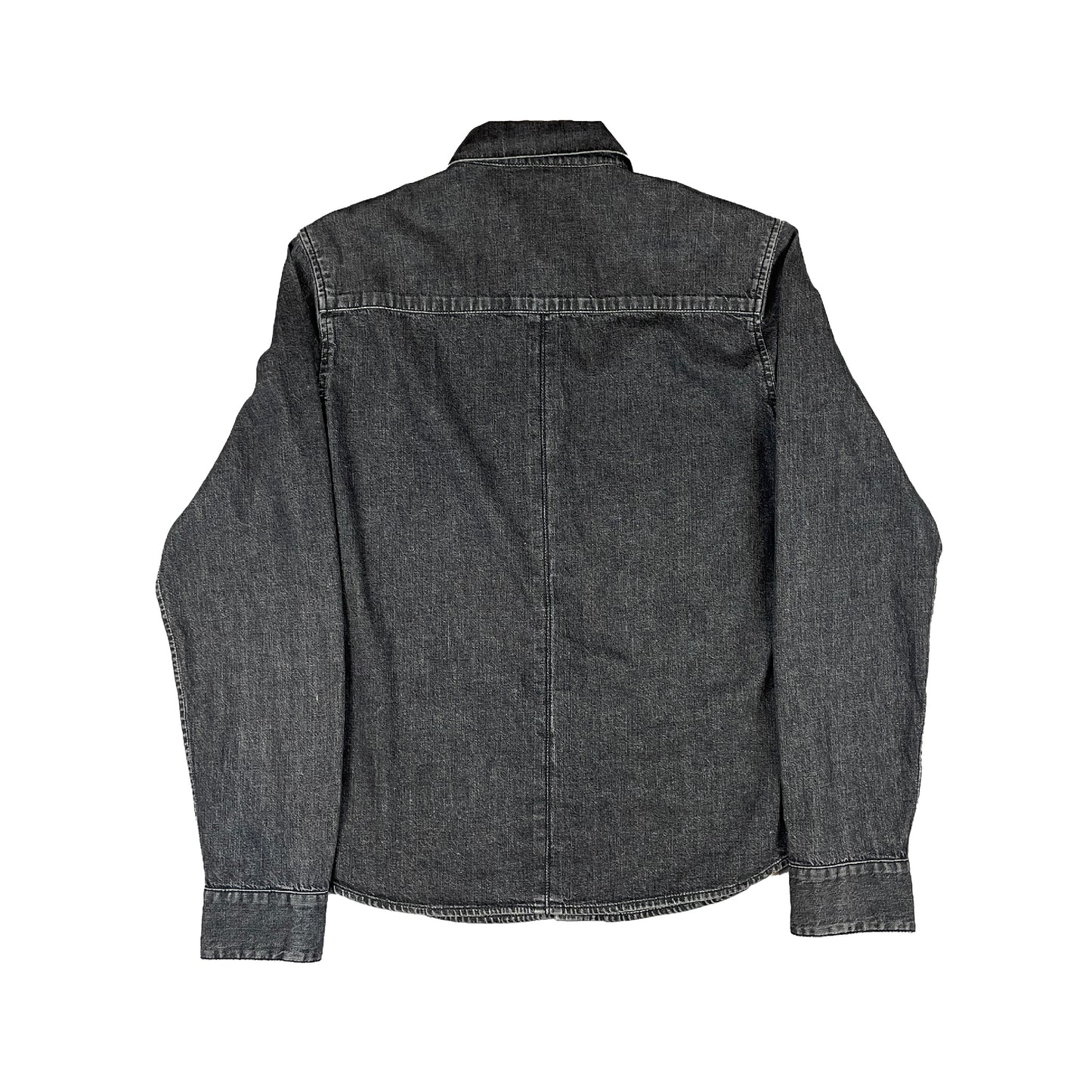 Grey Denim Cross Patch Shirt