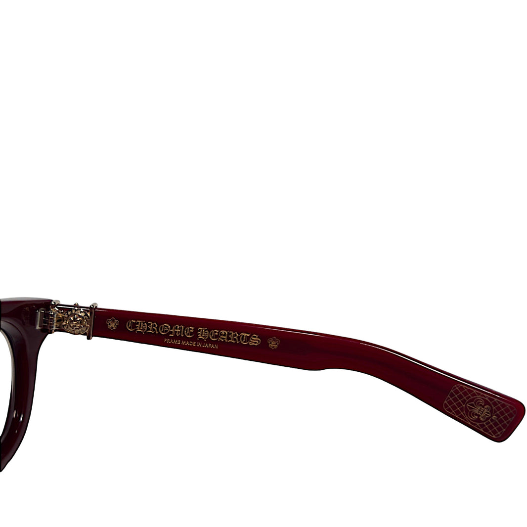 Chrome Hearts PENETRANUS REX Gold / Burgundy Authenticated Designer