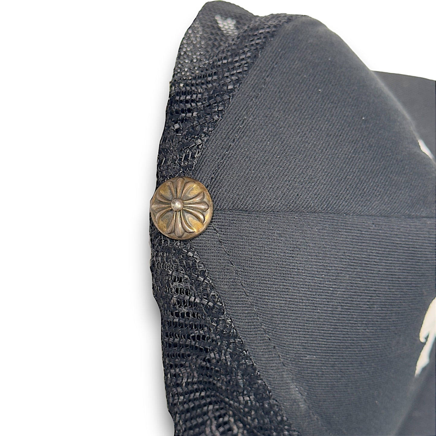 White Cemetery Cross Patch Hat