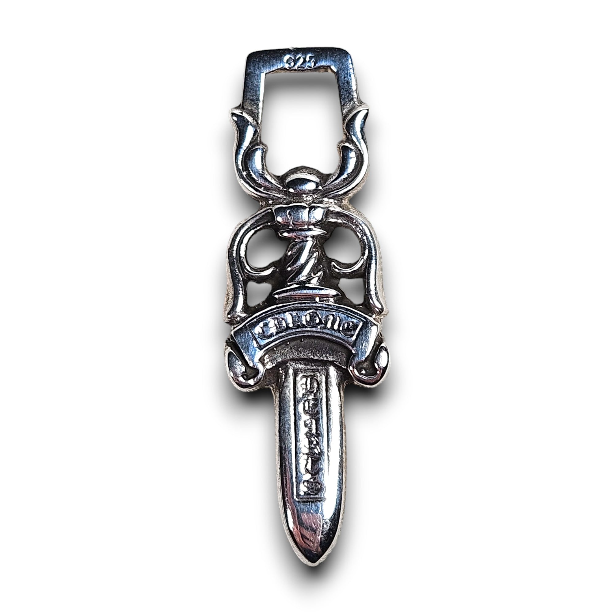 Chrome Hearts Large Dagger Pendant Charm Sterling Silver Hardware