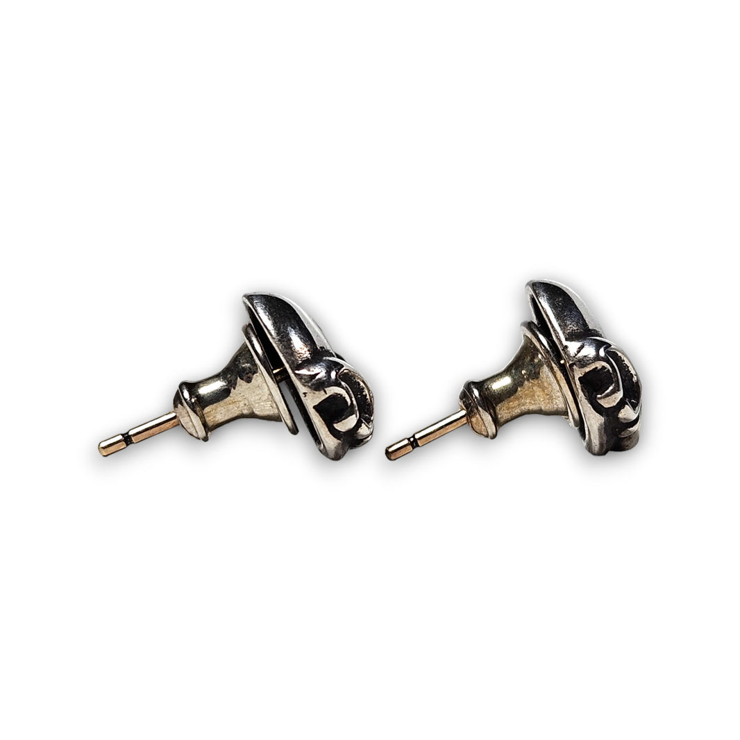 Chrome Hearts CH Vine Heart Stud Earring Verified YP Collective