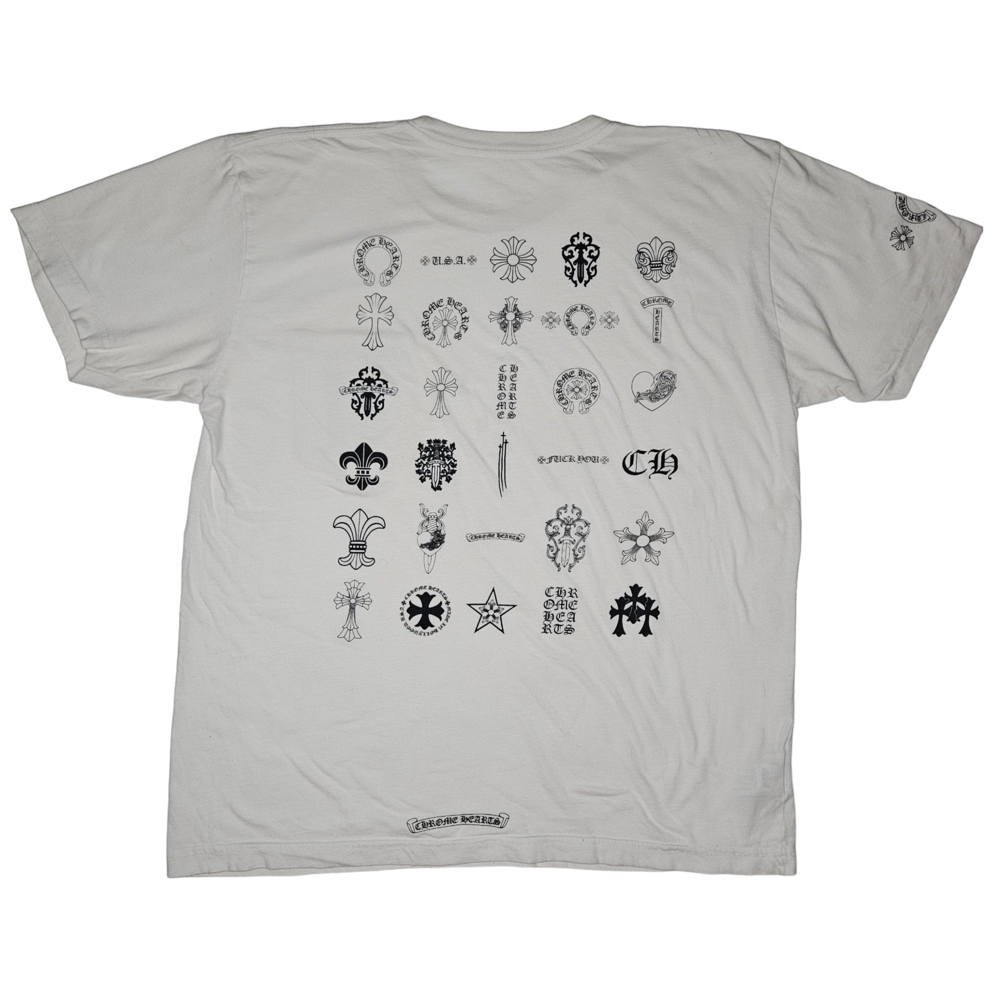 White Chrome Hearts shirt