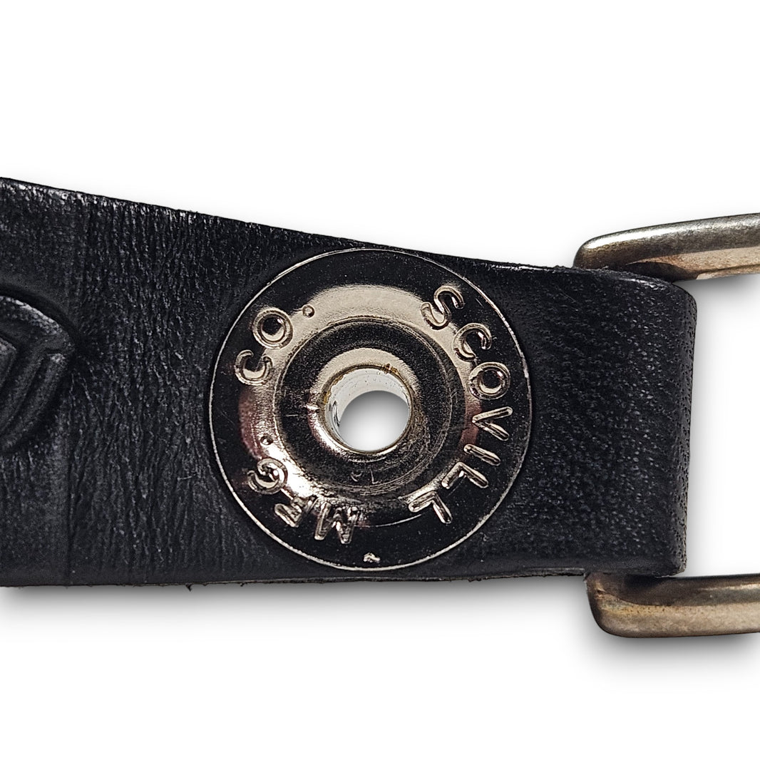 Chrome Hearts Crossball Leather Belt Loop Authenticated Designer