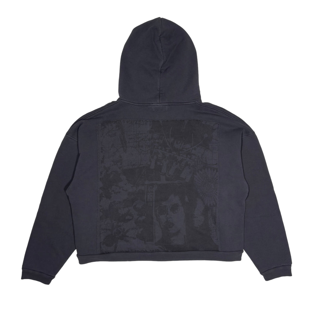 Enfants Riches Déprimés Regression IV Assemblage Patchwork Zip Hoodie Sterling Silver Hardware