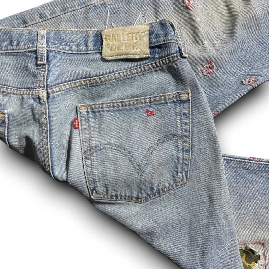 Gallery Dept. 1/1 Blue Wash Custom G-Patch Denim Verified YP Collective